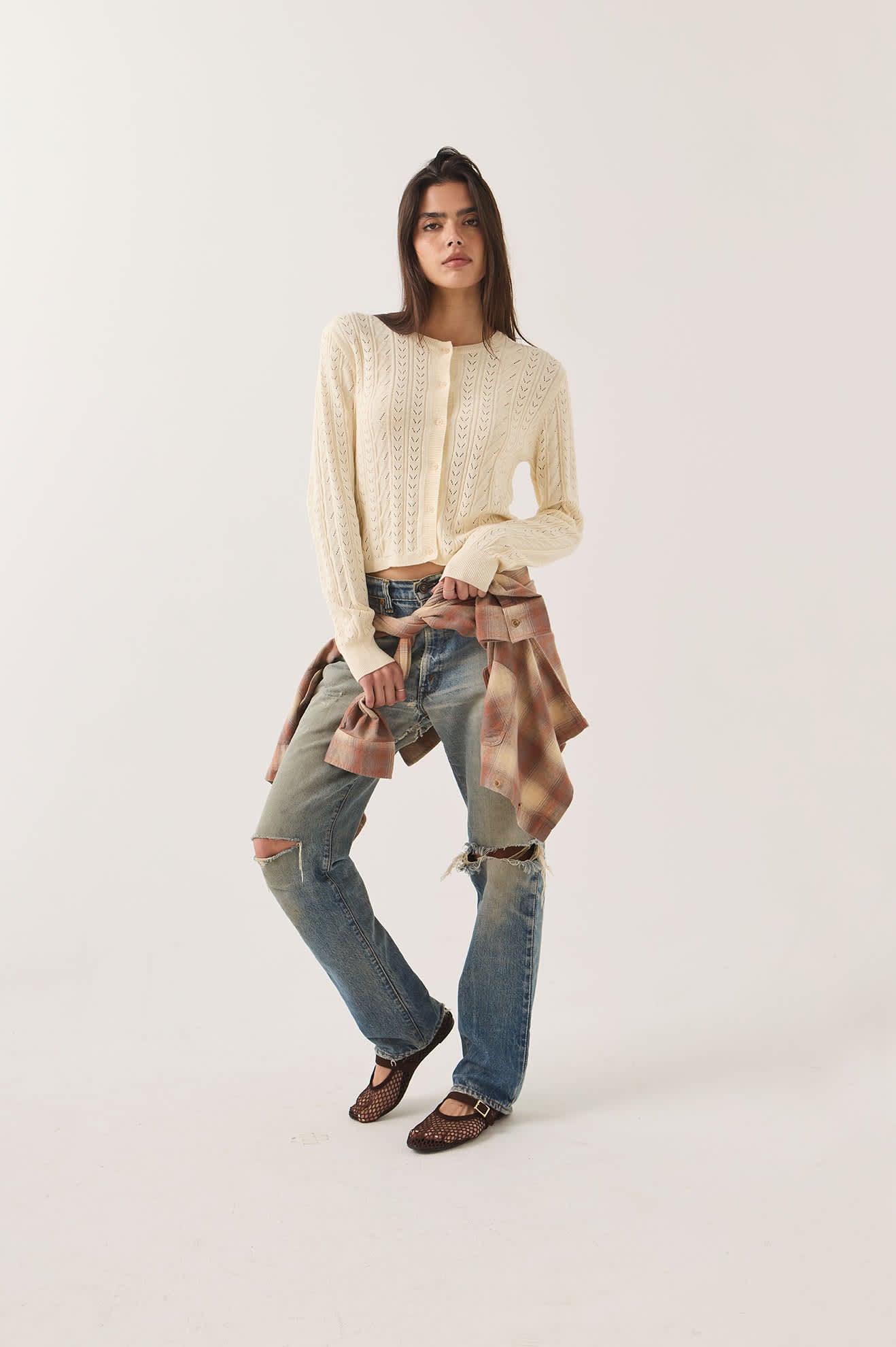 Brixton Bixby LW Cardigan Women Wax Paper