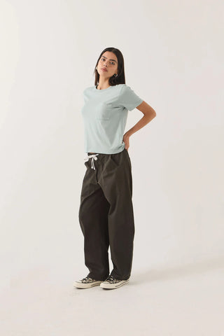 Brixton Utility Everyday Barrel Pant Women Washed Black