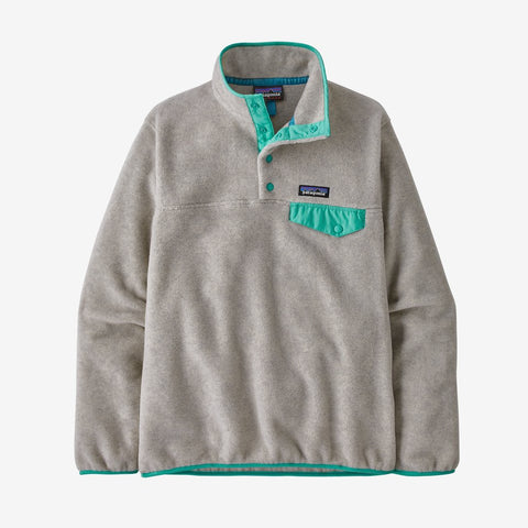 Patagonia LW Synch Snap-T P/O Women Oatmeal Heather Fresh Teal