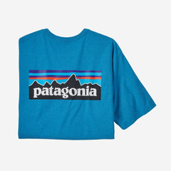 Patagonia P-6 Logo Responsibili Tee Men Anacapa Blue
