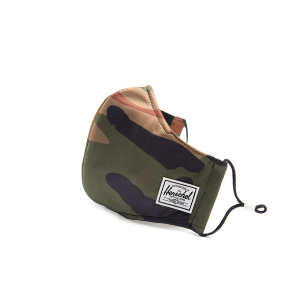 Herschel Face Mask 3 Layer Classic Fit Woodland Camo