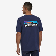 Patagonia P-6 Logo Responsibili Tee Men Classic Navy