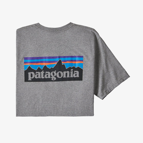 Patagonia P-6 Logo Responsibili-Tee Men Gravel Heather