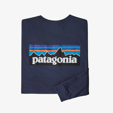 Patagonia P-6 Logo Responsibili L/S Tee Men Classic Navy