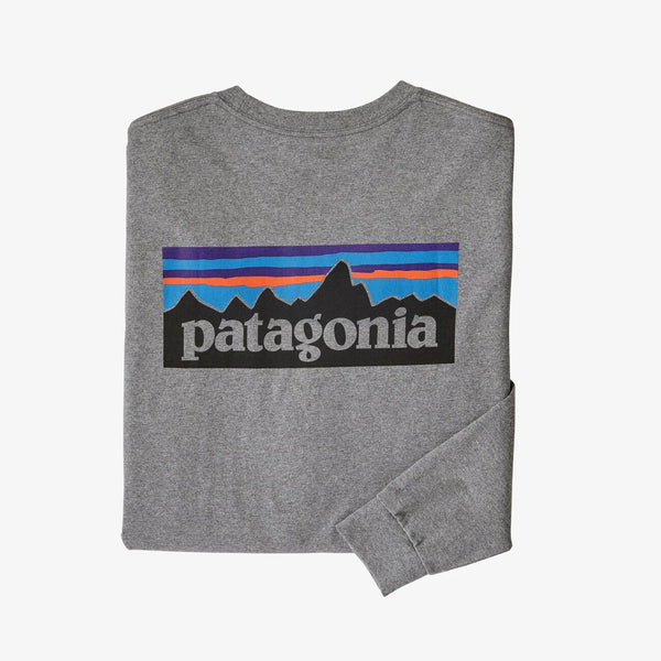Patagonia P-6 Logo Responsibili L/S Tee Men Gravel Heather