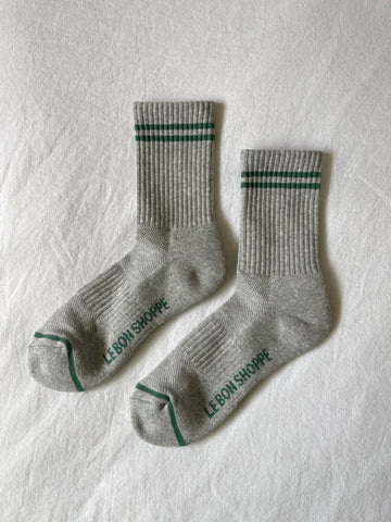 Le Bon Shoppe Boyfriend Socks Women Light Grey