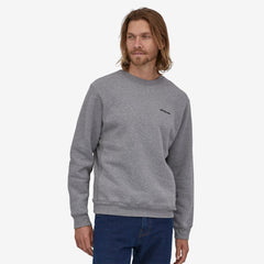 Patagonia P-6 Logo Uprisal Crew Sweatshirt Men Gravel Heather