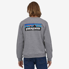 Patagonia P-6 Logo Uprisal Crew Sweatshirt Men Gravel Heather