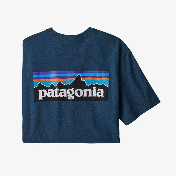 Patagonia P-6 Logo Responsibili-Tee Men Crater Blue