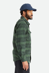 Brixton Bowery Heavy Weight Flannel Men Forest Green